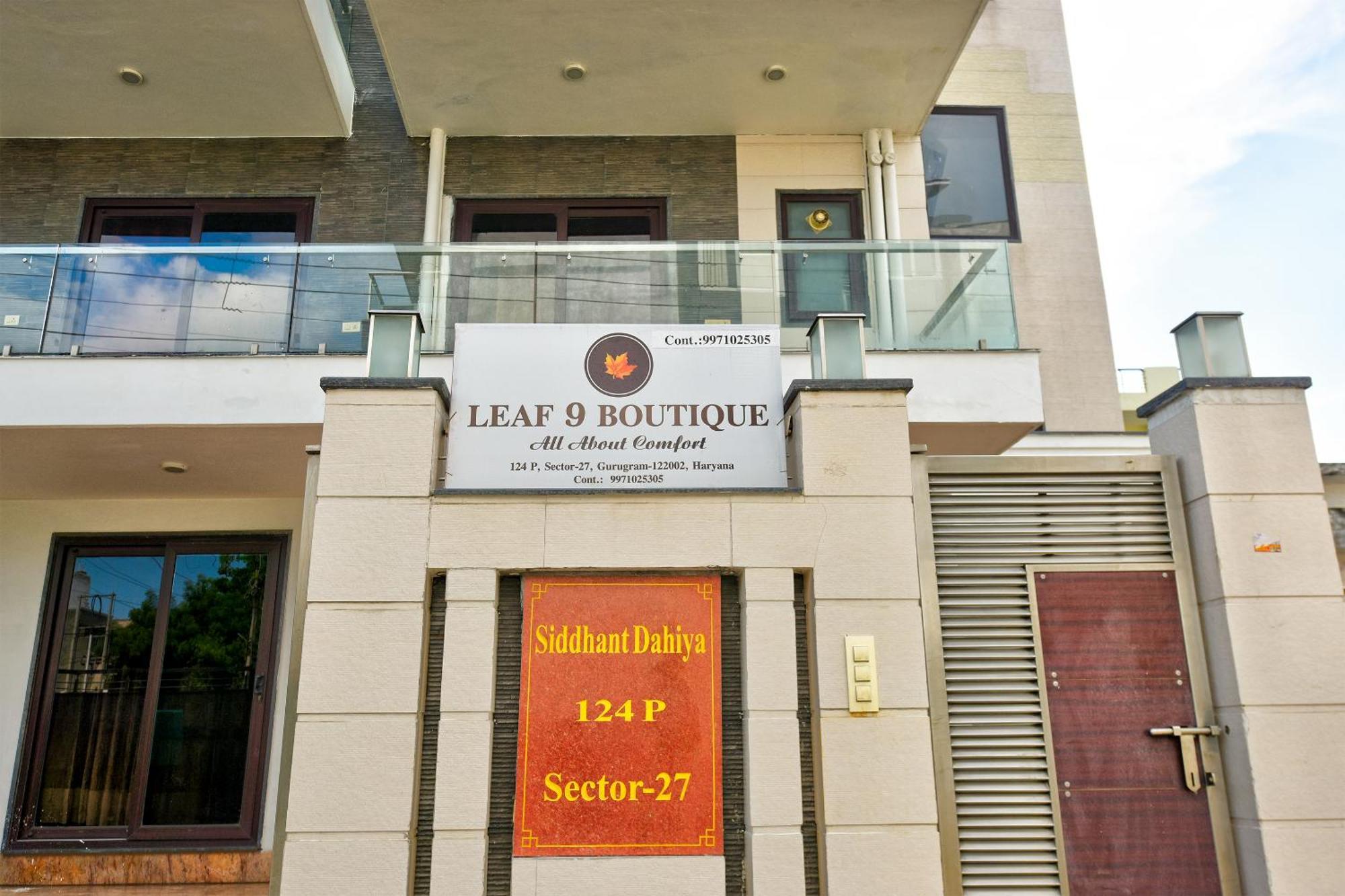 Hotel Leaf 9 Boutique, Near Golf Course Road And Galleria Market Gurgaon Zewnętrze zdjęcie