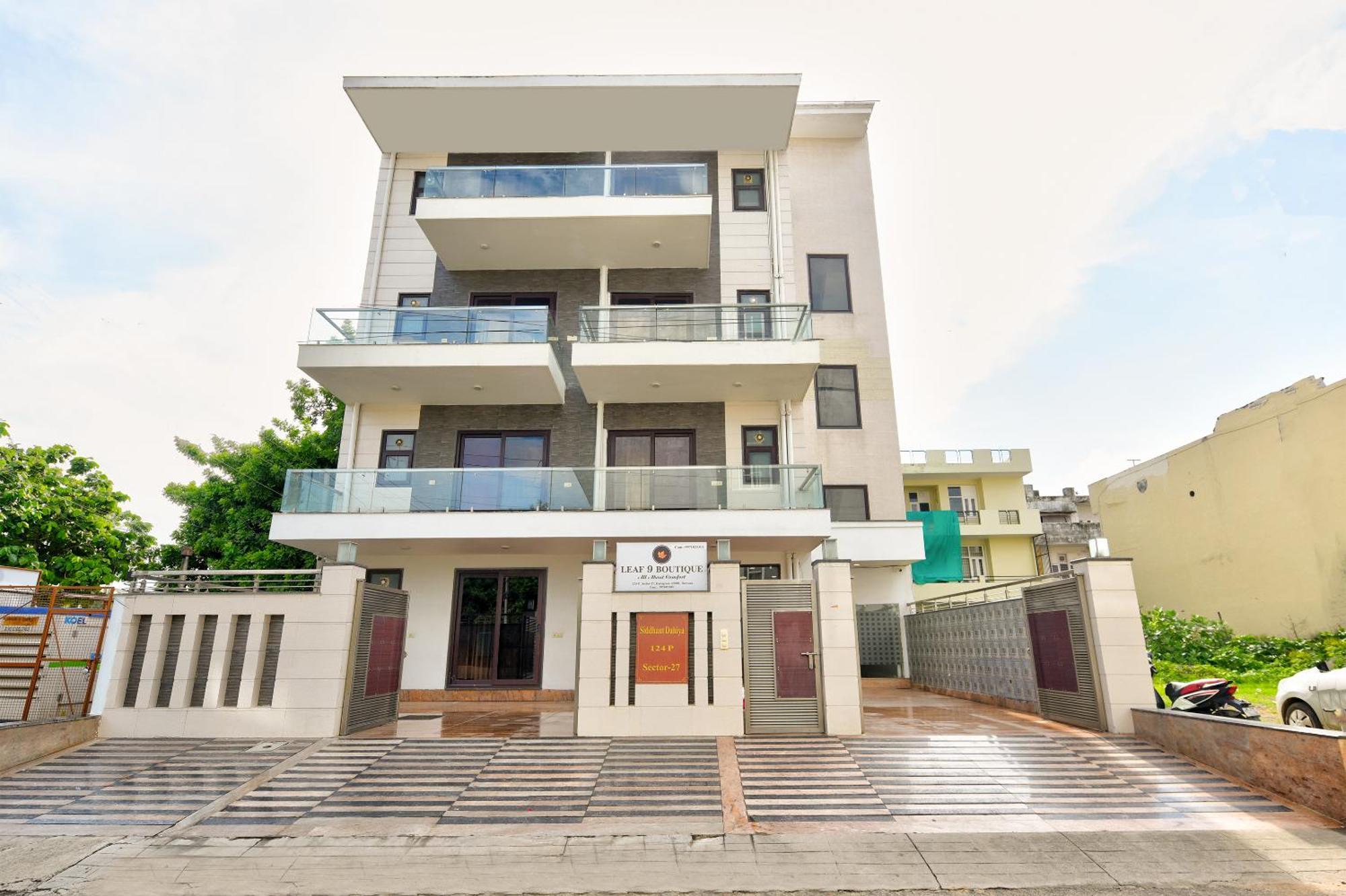 Hotel Leaf 9 Boutique, Near Golf Course Road And Galleria Market Gurgaon Zewnętrze zdjęcie